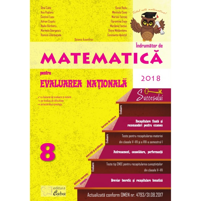 Evaluare Nationala Matematica Breviar Teoretic Si Teste Din Materia